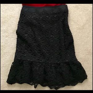 White House Black Market Lace Skirt